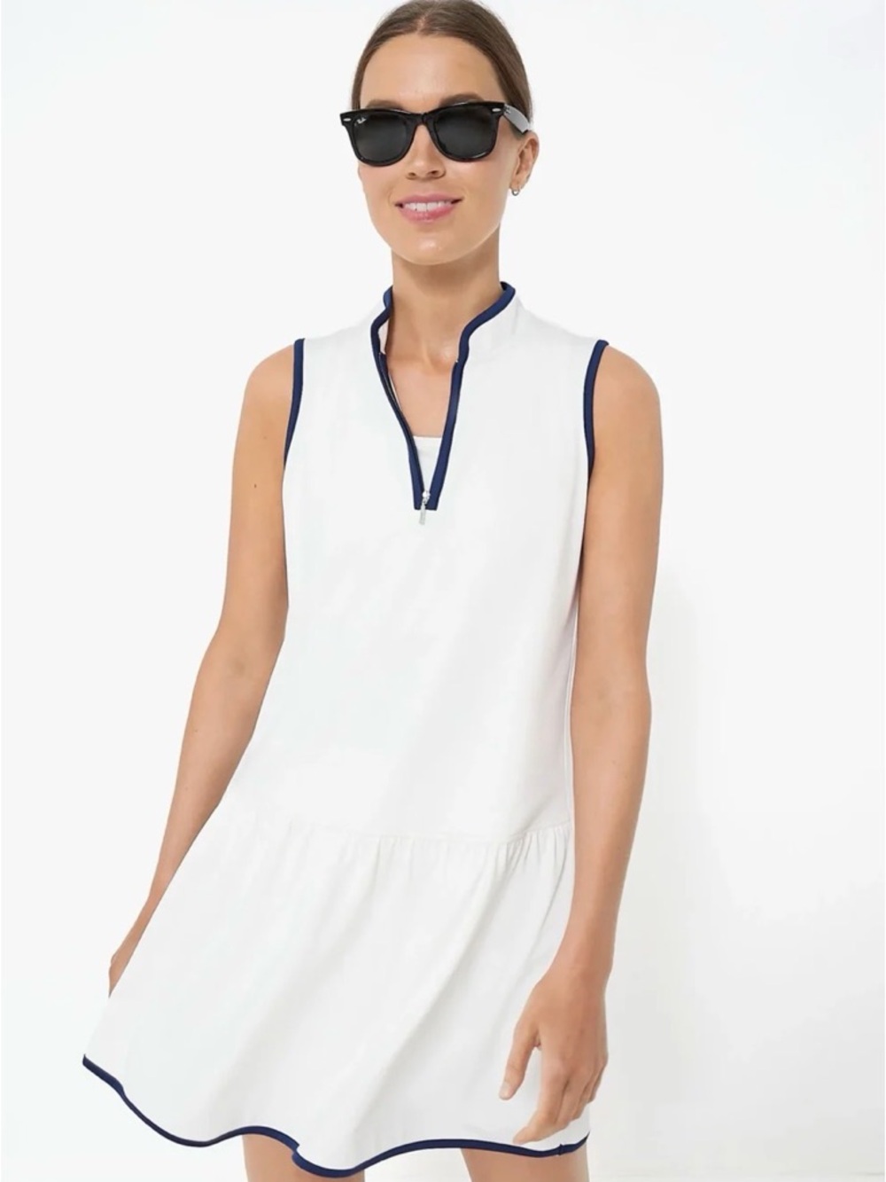 Tuckernuck Emma White Sport Dress Sleeveless